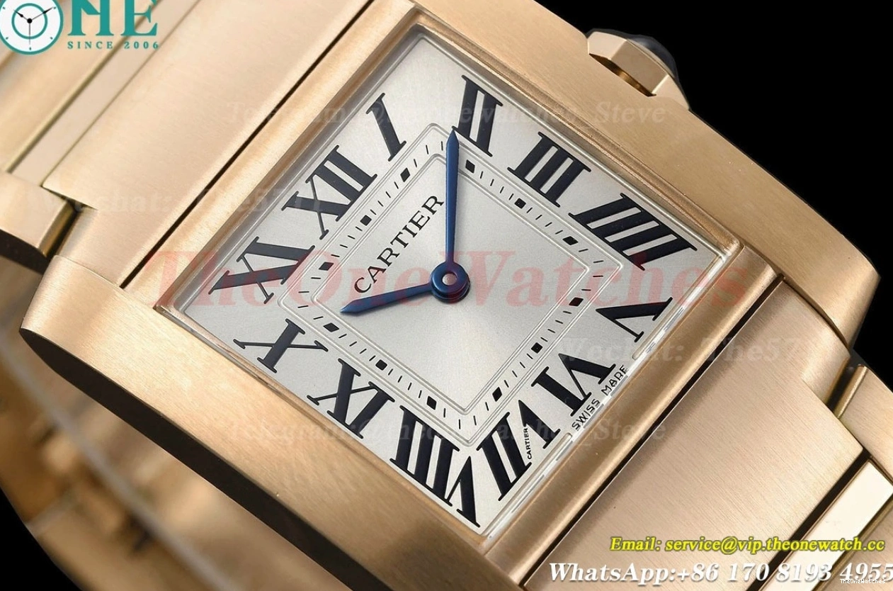 RG Silver Dial Quartz RG 8848F Tank 27mm Française 0418